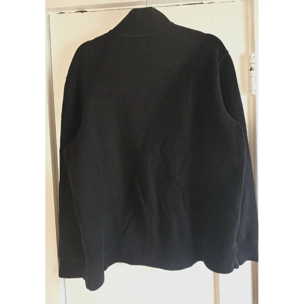 Polo by Ralph‎ Lauren men's L 100% cotton 1/4 zip pullover red pony black
